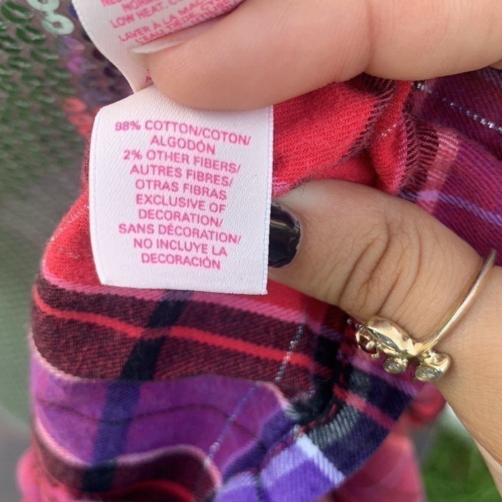 Victoria’s Secret Cozycore Coquette Sleepwear Lounge Plaid Pajama Top - Picture 11 of 11